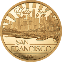 0,5g Gold Big City Lights San Francisco 2024 (Auflage: 5.000 | Polierte Platte)