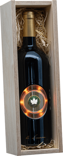 0,75 l Flasche Rotwein Titan Silber Special Maple Leaf (Auflage: 25)