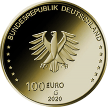 1/2 Unze Gold 100 Euro 2020 Einigkeit (Buchstabe: G | Auflage: 175.000)