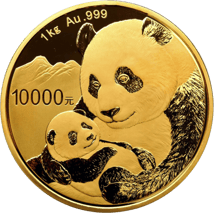 1kg Gold China Panda 2019 PP (Polierte Platte | Auflage: 500)