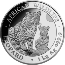 1 kg Silber Wildlife Leopard 2024 (Auflage: 500)