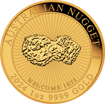 1 Unze Gold Australian Nugget Welcome Nugget 2024 (Auflage: 7.500)