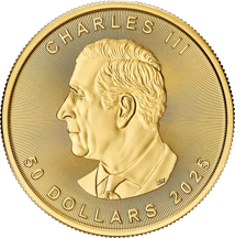 1 Unze Gold Maple Leaf 2025