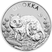 1 Unze Silber Australian Quokka 2021 (Auflage: 30.000)