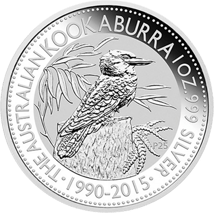 1 Unze Silber Australien Kookaburra 2015