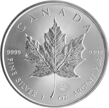 1 Unze Silber Maple Leaf 2010