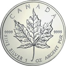 1 Unze Silber Maple Leaf 2013