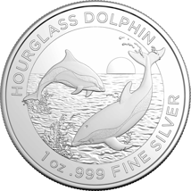 1 Unze Silber Hourglass Delfin 2024 (Auflage: 25.000)