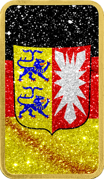 1 Unze Silberbarren Schleswig-Holstein (Auflage: 100 | teilvergoldet)