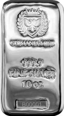 10 Unze Silberbarren Germania Mint