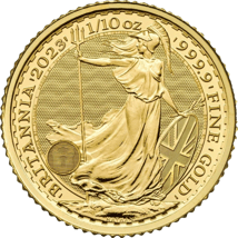 10 x 1/10 Unze Gold Britannia 2023