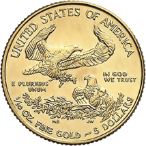 100 x 1/10 Unze Gold American Eagle 2014