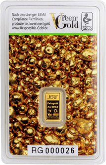 1g Goldbarren Responsible-Gold (Auropelli)