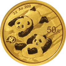 3g Gold China Panda 2022