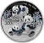 1 kg Silber China Panda 2025 PP (Polierte Platte | Auflage: 10.000)