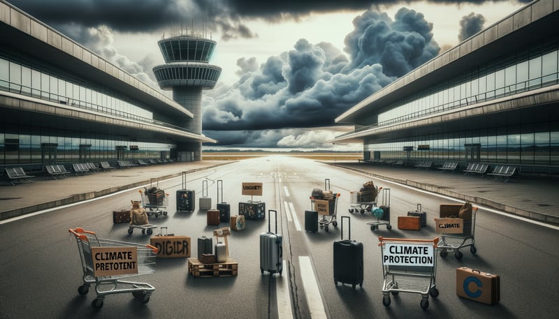 Blockade am Münchner Flughafen: Klimaaktivisten sorgen für massive Störungen
