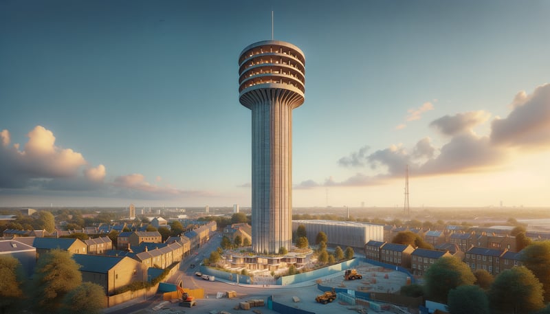 Historischer Fernsehturm in Hannover wird zum Wohnprojekt umgewandelt