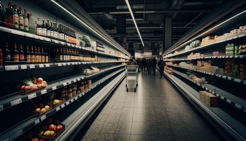 Supermarktregale leeren sich: Tarifstreit und Streiks belasten Einzelhandel